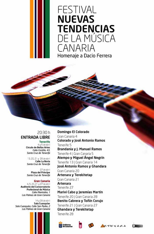 Cartel del Primer Festival Nuevas Tendencias de la Música Canaria.